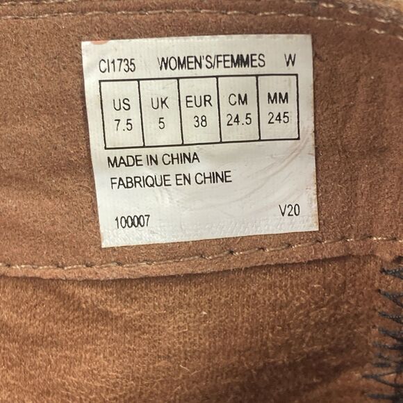 Cobb Hill Laurel Bootie Women's Sz 7.5 Brown Leather Ankle Zip CI1735 *See Flaw* - Picture 11 of 11